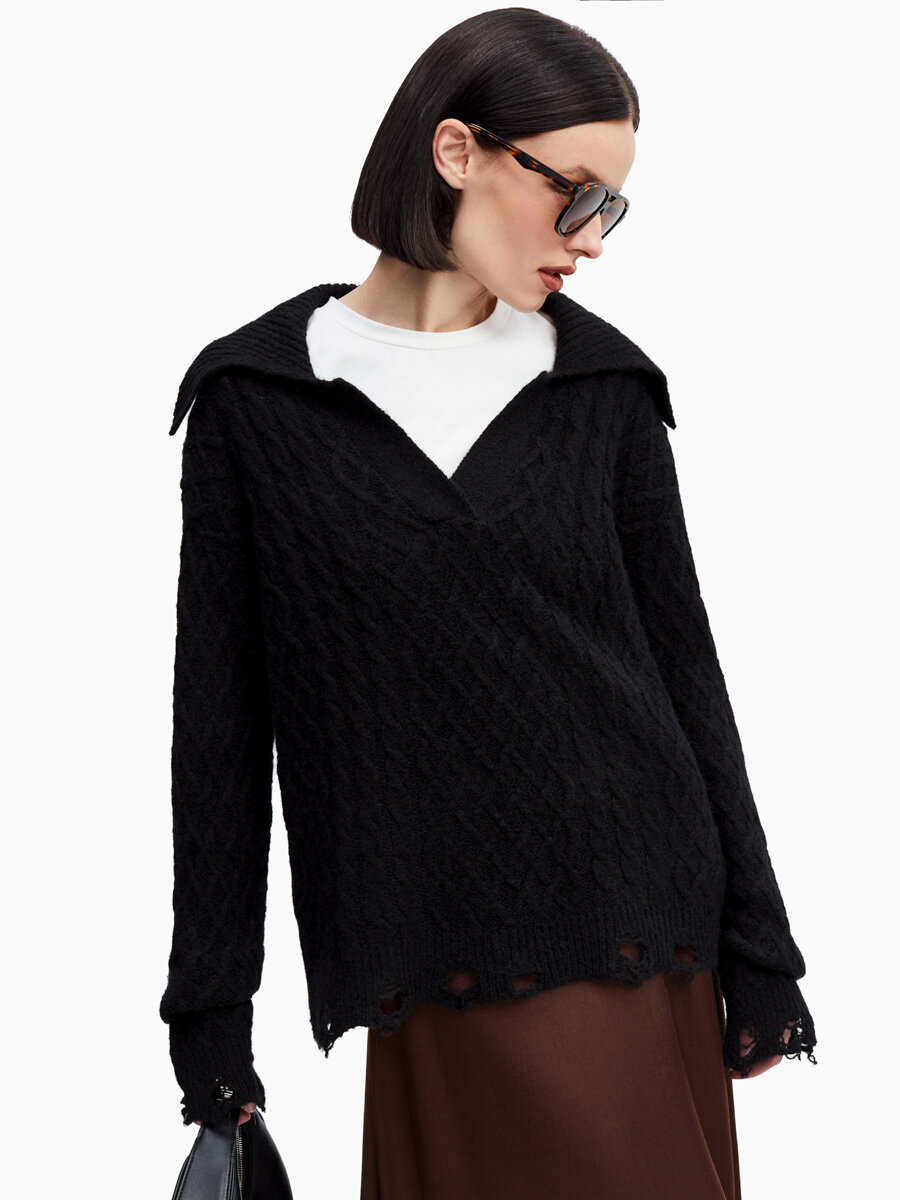 Свитер TOPTOP черный 