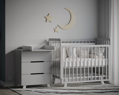 Изображение товара Кроватка детская Incanto Anniken цвет серый/белый