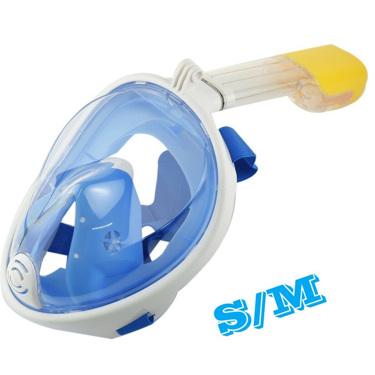 Подводная маска для снорклинга EasyBreath S/M, синяя