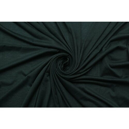 Ткань Трикотаж-стрейч тонкий тёмно-зелёный, ш150см, 0,5 м