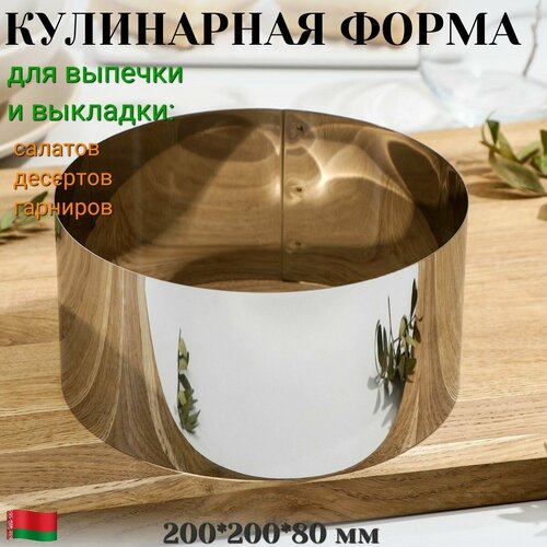Форма кулинарная для выпечки и выкладки круглая 20 см