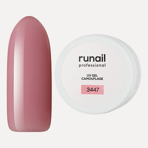 Изображение товара RuNail, Камуфлирующий UV-гель, розовые небеса, 15 г