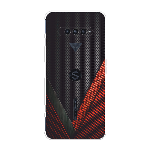 Силиконовый чехол на Xiaomi Black Shark 4/4S/4S Pro/4 Pro / Сяоми Black Shark 4/4 Про Красный карбон