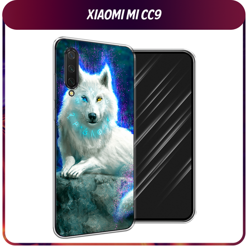 Силиконовый чехол на Xiaomi Mi CC9/Mi A3 Lite/Mi 9 Lite / Сяоми Mi CC9 Белоснежный волк матовый силиконовый чехол розовые цветочные уголки на xiaomi mi cc9 сяоми mi cc9