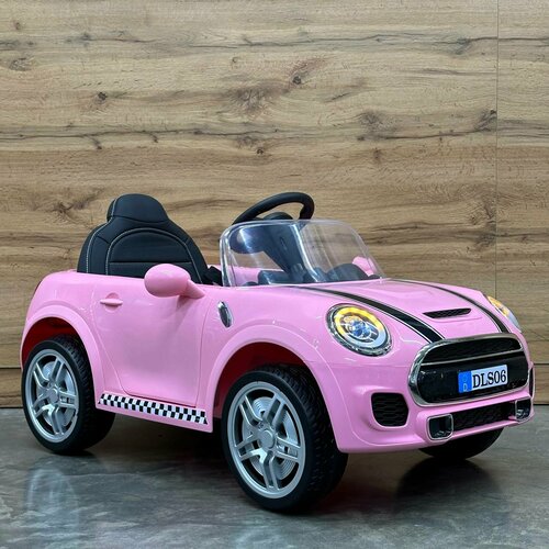 Детский электромобиль Mini Cooper DLS06, розовый