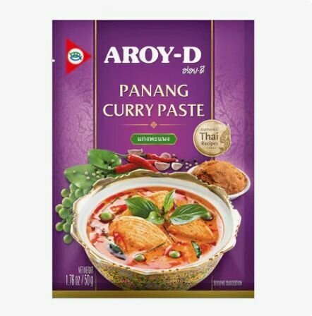 Паста Aroy-D "Пананг Карри (Panang Curry Paste)", 50гр малазийская пряная