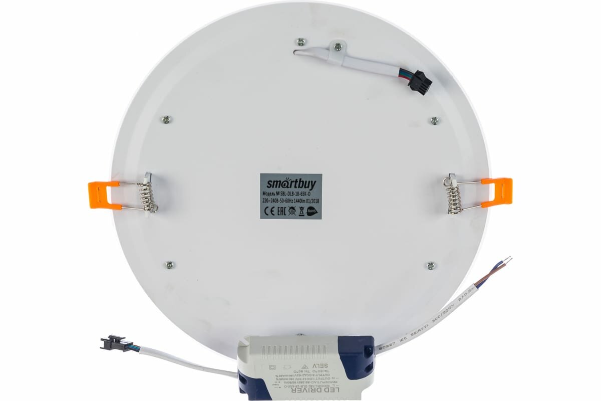 светильник светодиодный smartbuy 18вт 220в 6500к 1440лм 245мм ip20 sbl-dlb-18-65k-o - фото №13