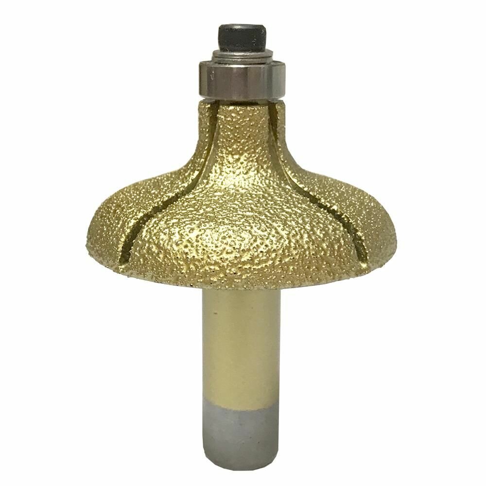 Профильная фреза CS116 50/60 профиль F20, для мрамора, хвостовик 12,7 мм, STC TOOLS