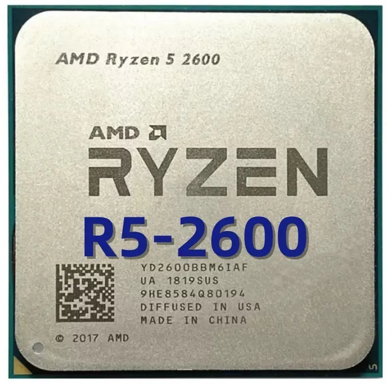 Процессор AMD Ryzen 5 2600 AM4, 6 x 3400 МГц, OEM