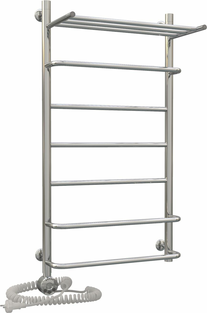 Электрический полотенцесушитель Акванерж Скоба Прямая с полкой 1000x600 левый ТЭН