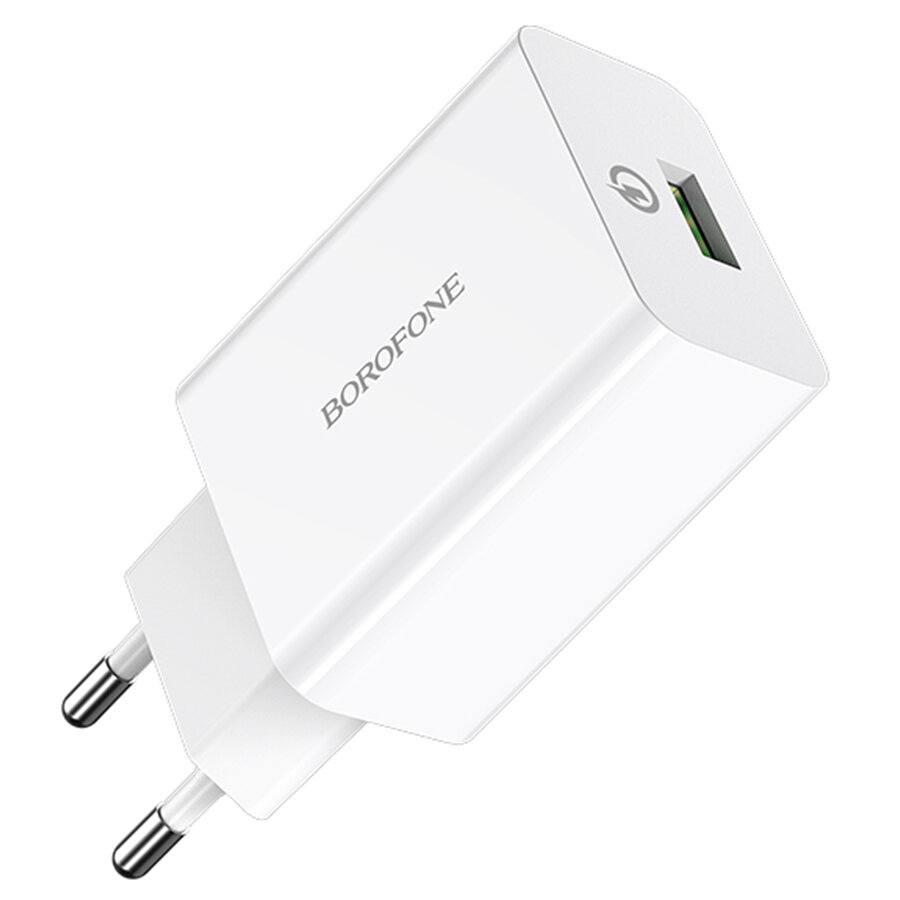 Сетевое зарядное устройство BOROFONE BA21A Long journey 1xUSB, 3A, 18W, белый