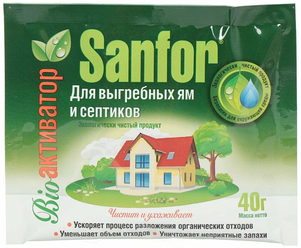 Биосостав для выгребных ям и септиков Sanfor