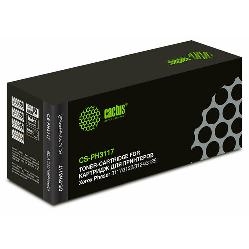 Картридж Cactus CS-PH3117 106R01159 черный для XEROX Phaser 3117312231243125 ресурс до 3000 страниц 1130₽