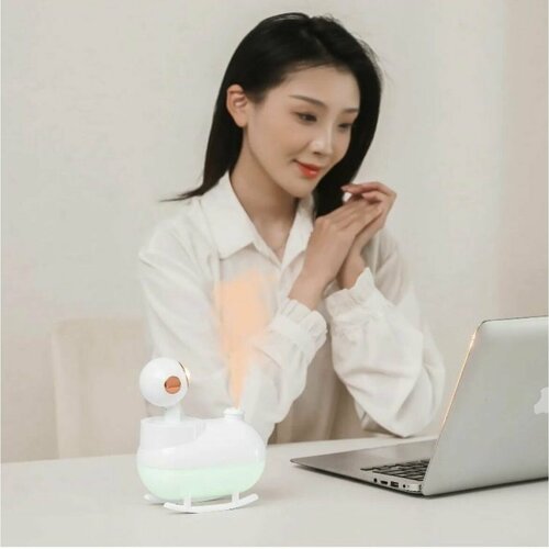 Мини увлажнитель воздуха со световым эффектом заката белый 149900₽