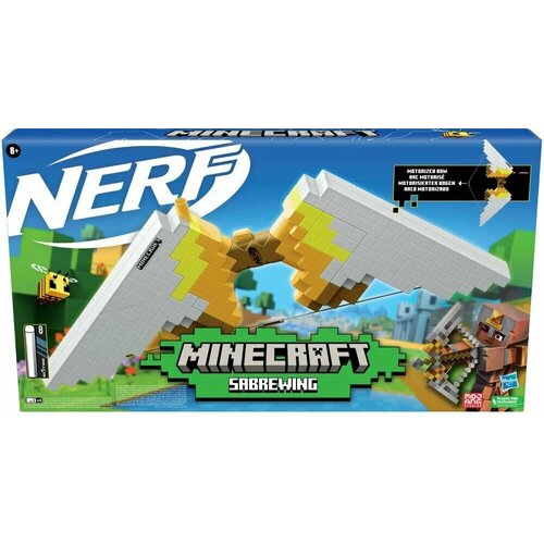 Бластер Hasbro NERF Minecraft (F4733EU4) игровой набор hasbro nerf бластер дино трицерабласт