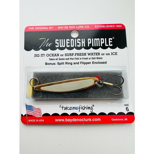 фото Блесна зимняя the swedish pimple 6 bay de noc lure company