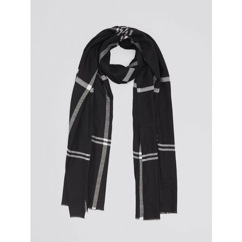 Шарф Zolla,200х70 см, no size, черный шарф eleganzza шерсть 200х70 см бежевый