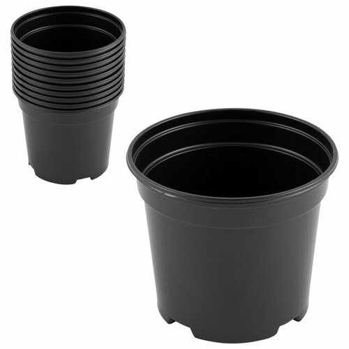 Набор пластиковых горшков для рассады 10шт круглый 11х11х93см 599₽