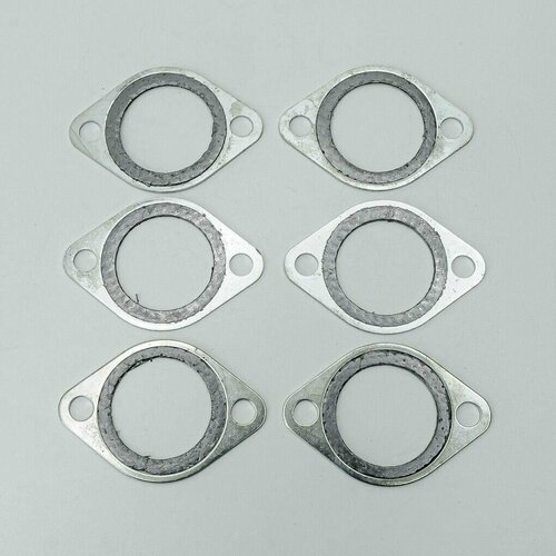 Прокладка выпускного коллектора HINO RANGER W06D, W06E, TONYCO (металл) (комплект из 6 штук)