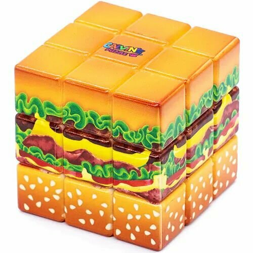 Головоломка / Calvin's Puzzle Yummy Cheeseburger 3x3x3 Цветной пластик / Развивающая игра