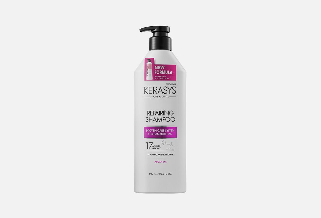 Шампунь для волос Kerasys Hair Clinic System Damage Clinic Shampoo / объём 600 мл