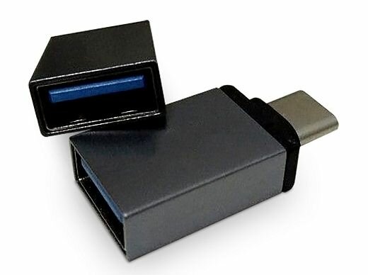 Адаптер компьютерный USB - Type-C с функцией OTG серый OLMIO