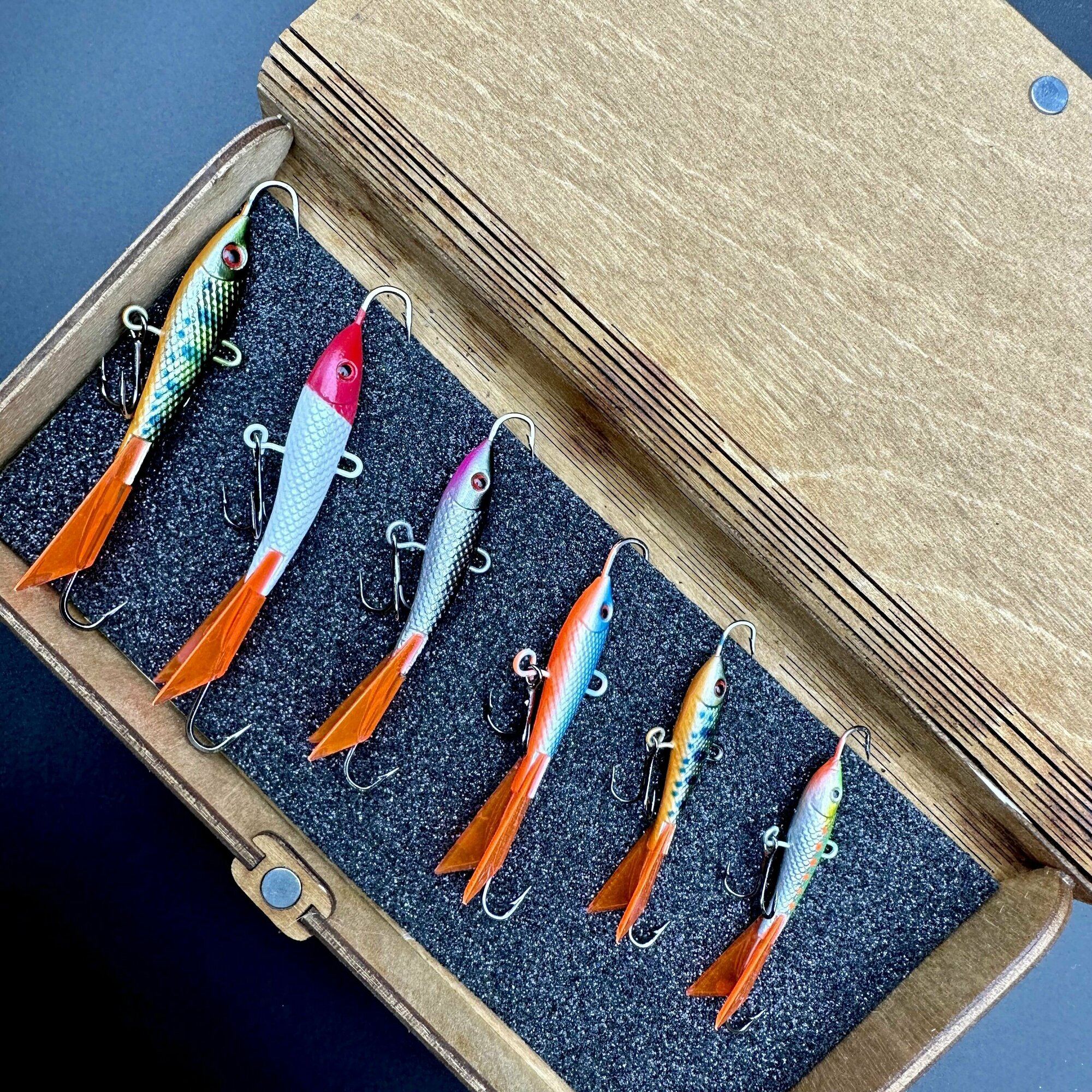 Набор балансиров 6 шт OPM2 Lures 6, 9, 12 и 18 g для зимней рыбалки в подарочной коробке