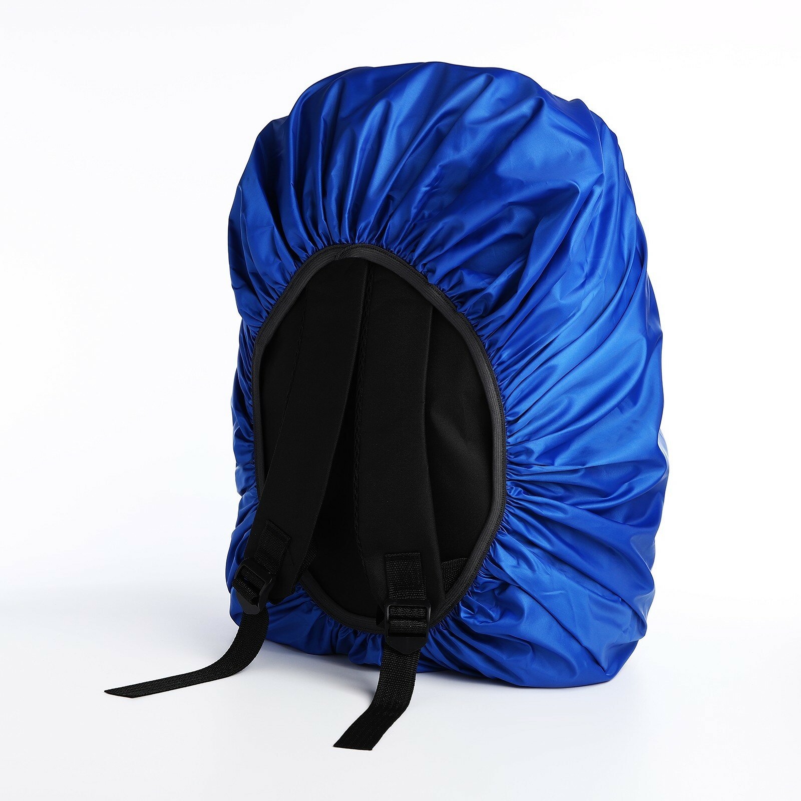 Чехол на рюкзак водоотталкивающий, 37*24*70 см, 60 л, со светотраж. полосой, синий 9948595