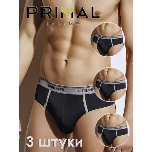 Трусы Primal, 3 шт., размер L, черный