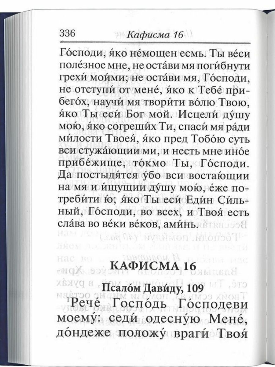 Книга Псалтирь с молитвами о живых и усопших, с указанием чтений на всякую потребу по н... - фото №11