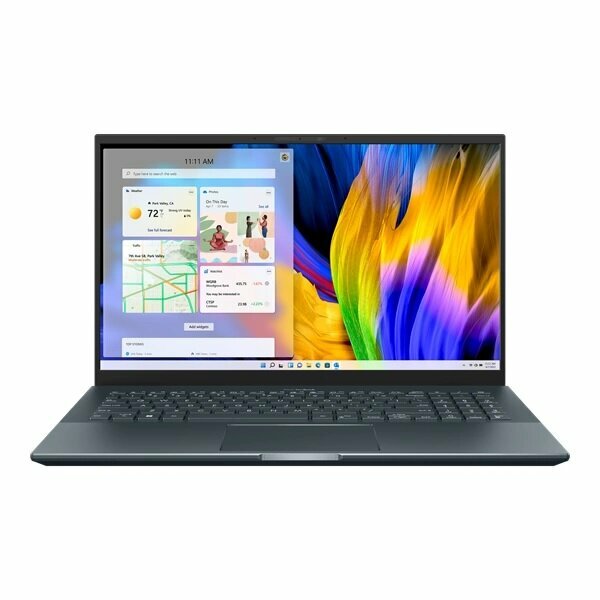 Ноутбук ASUS Zenbook Pro 15 UM535QA-KS241 (90NB0UK1-M00BN0) AMD Ryzen 7 5800H/16Gb/1Tb SSD SSD Nvme/15.6 FHD GLARE TOUCH IPS 400 nit 1920x1080/WiFi5/BT/Без OS/1.8Kg/PINE GREY(GLASS)/SLEEVE/RU_EN_Keyboard