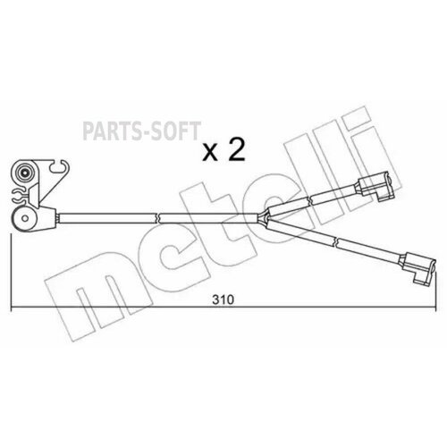 METELLI SU.170K Датчик износа тормозных колодок