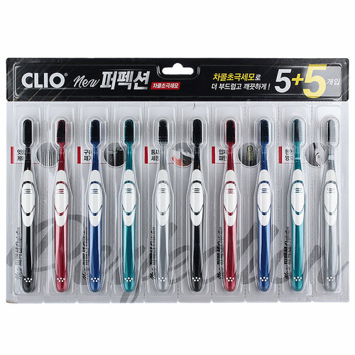 Набор зубных щеток Clio Perfection Toothbrush, 10 шт