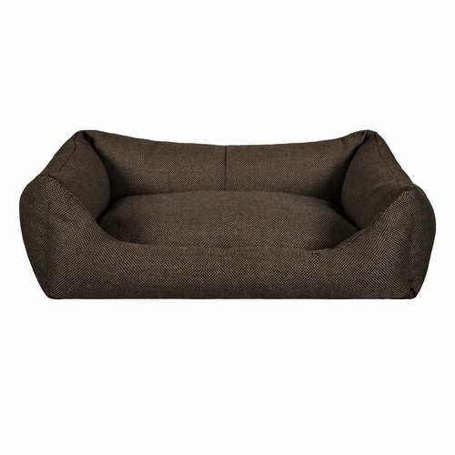 Лежак Tappi Ротонд прямоугольный лежак с подушкой, шоколад, 55*40*18см