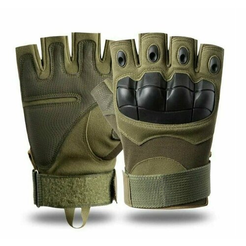 Тактические перчатки T04, без пальцев, зеленый тактические перчатки t02 без пальцев зеленый