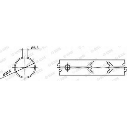 GLYCO 553635SEMI F55-3635 SEMI_вкладыши PL-B ! \ MB W124/W140/W201 2.5D-3.5TD OM602/OM603 79> semi (1)