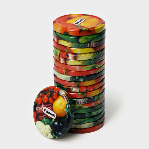 Komfi Крышка для консервирования Komfi Овощи ТО-82 мм металл лак упаковка 20 шт 598₽