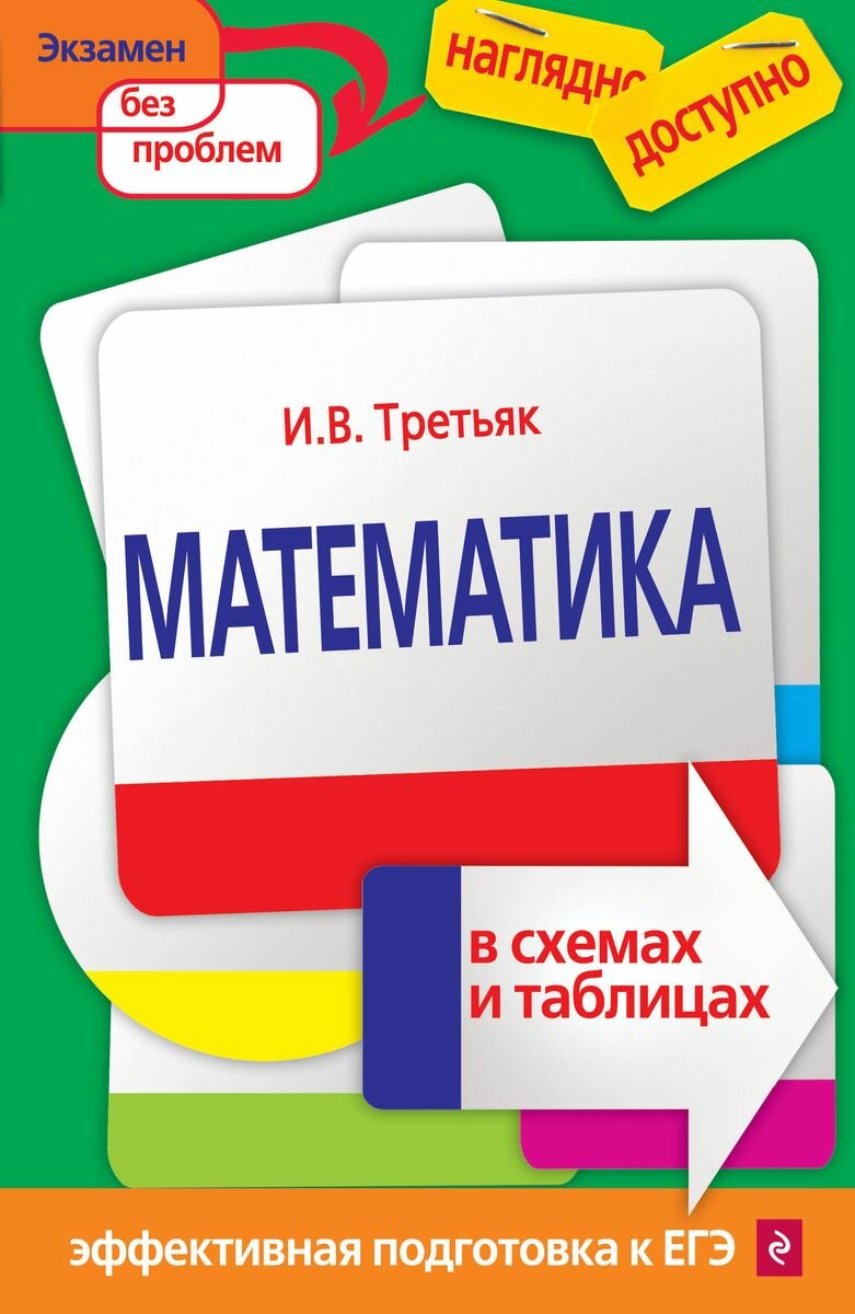 Справочник ЭКСМО Математика в схемах и таблицах. Наглядно и доступно. Эффективная подготовка к ЕГЭ. 2018 год, И. В. Третьяк