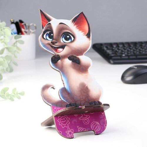 Подставка для телефона настольная деревянная 400₽