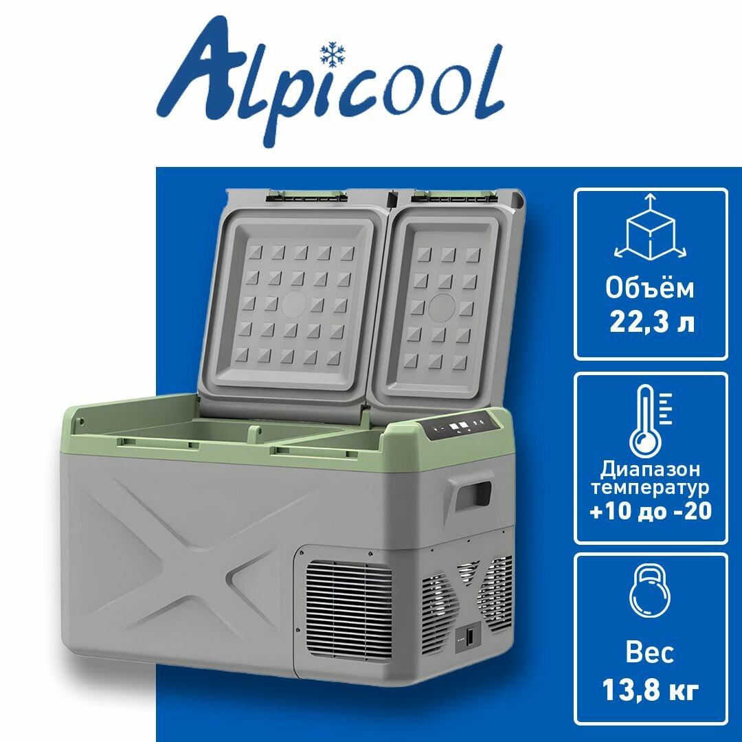 Переносной автомобильный холодильник Alpicool-XD35