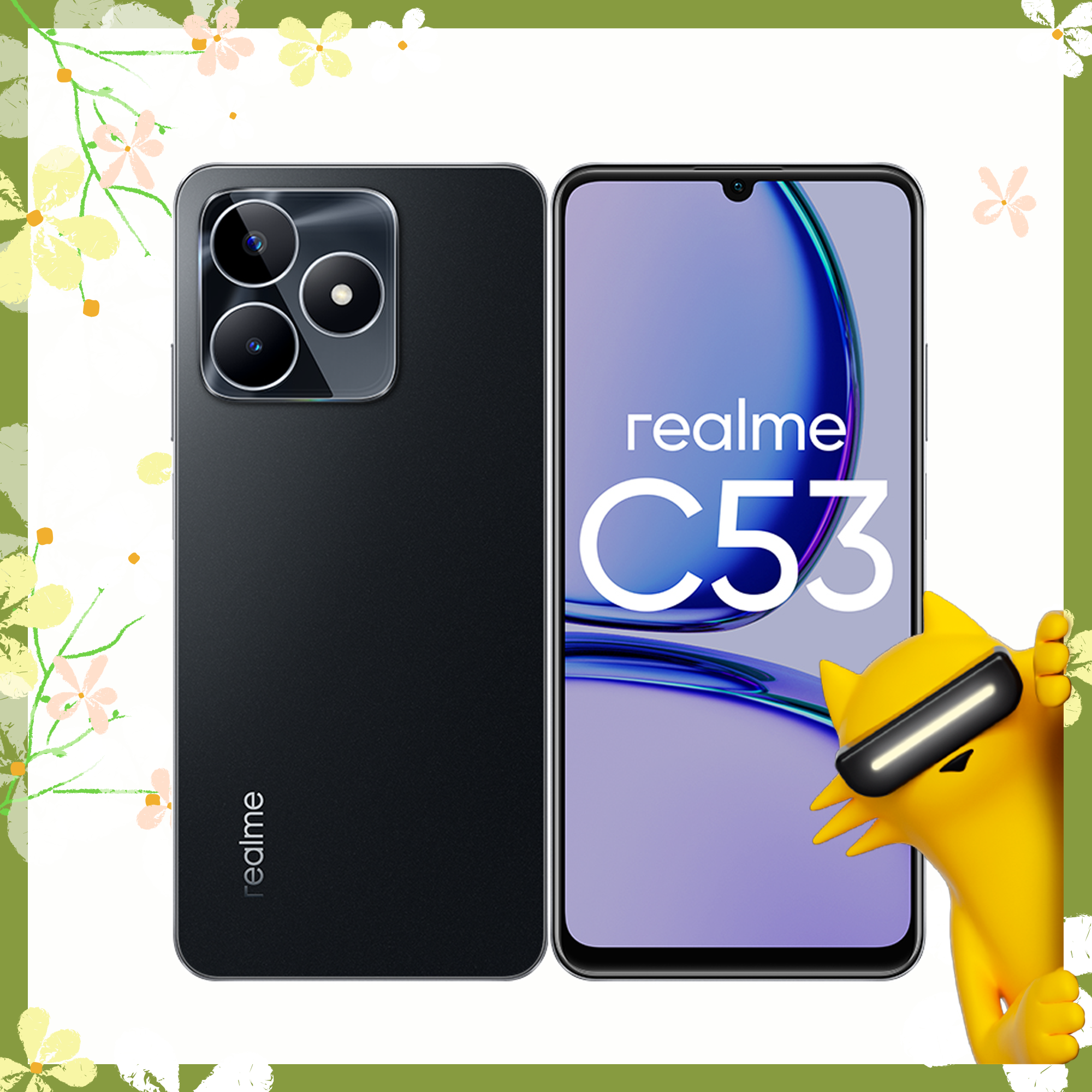 Смартфон realme C53 6/128 ГБ RMX3760, Черный