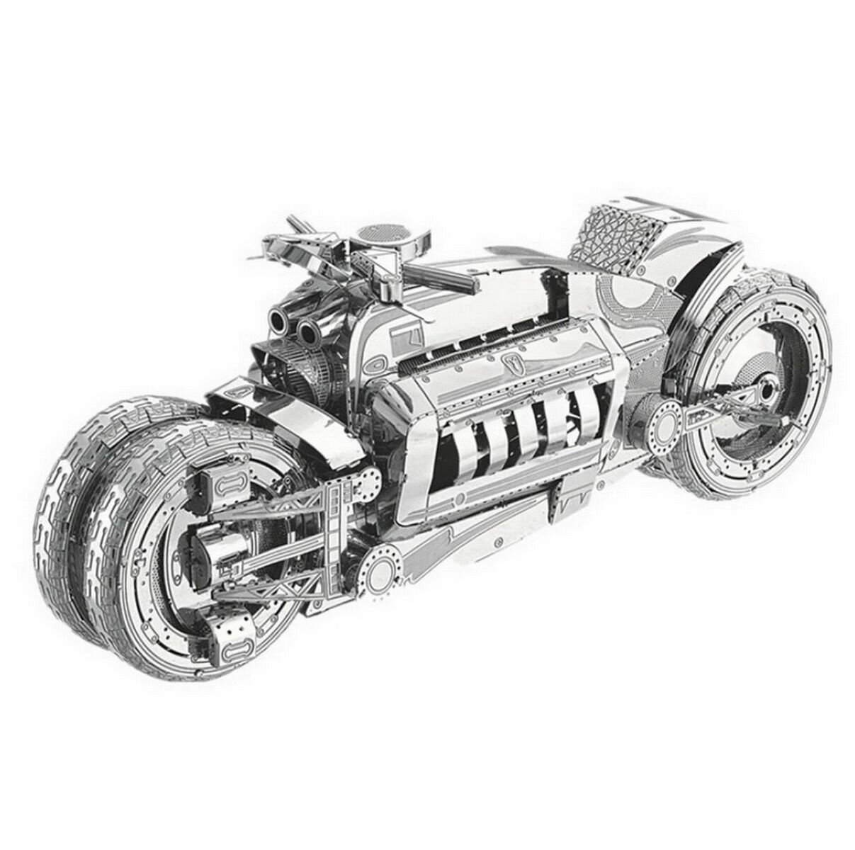 Металлический конструктор / 3D конструктор / Сборная модель 3D Metal Model Dodge Tomahawk Concept