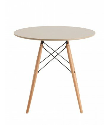 фото Стол Eames DSW NEW D80 бежевый