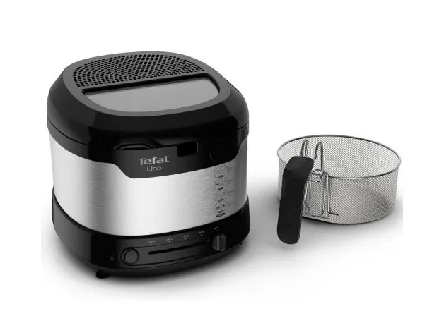 Фритюрница Tefal Uno FF215D 1,8 л 1600 Вт, черный/серебристый