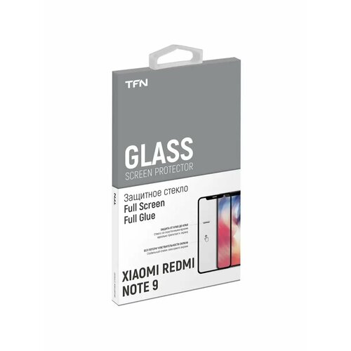 Защитное стекло TFN для Xiaomi Redmi Note 9 черный
