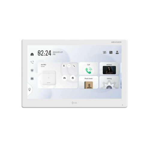 Монитор IP-домофона DS-KH9510-WTE1(B) (Белый) Android 10.1 Wi-Fi