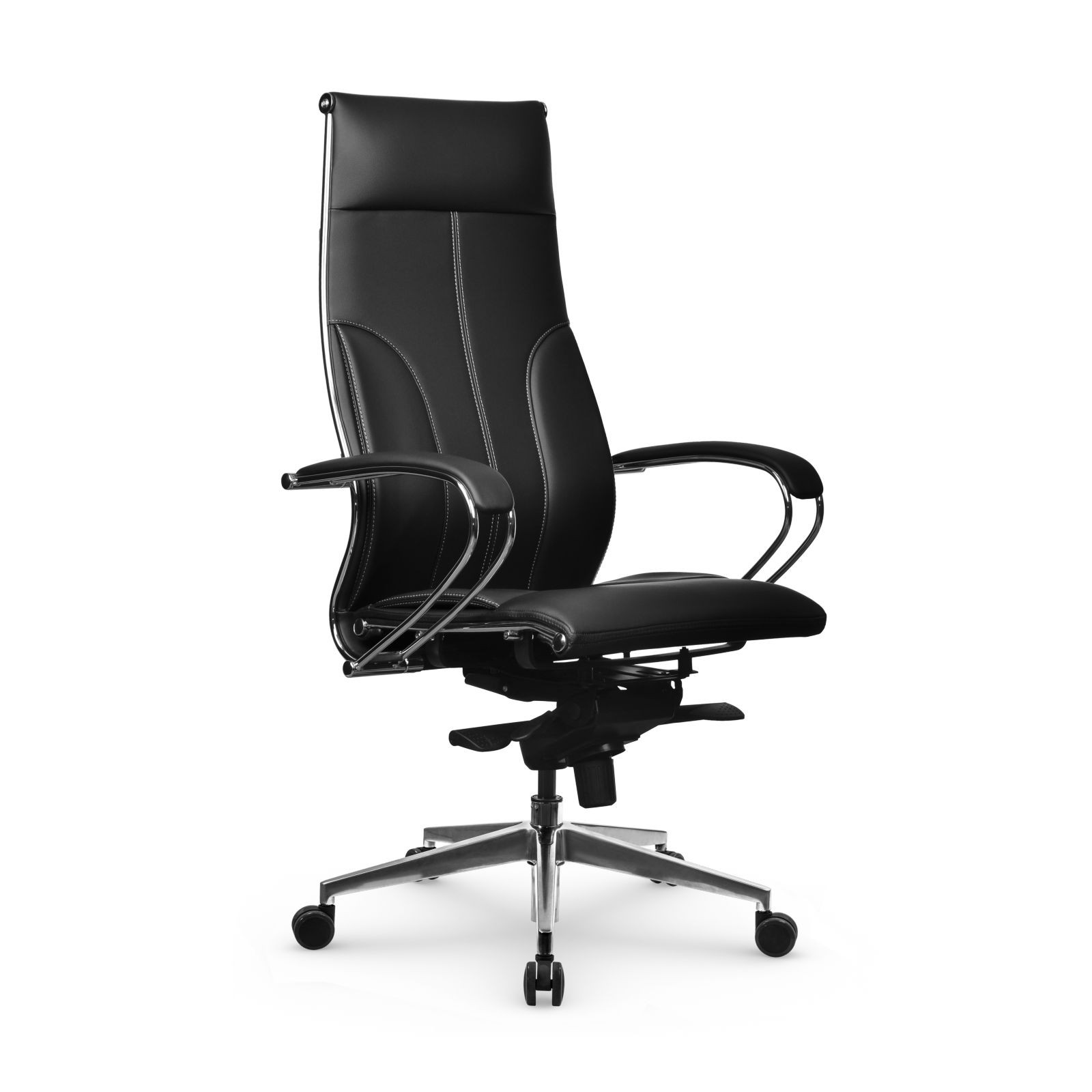 Кресло Samurai Lux-11 MPES, кресло Метта с механизмом качания, кресло компьютерное, кресло офисное, кресло самурай, кресло для дома и офиса (Черный)