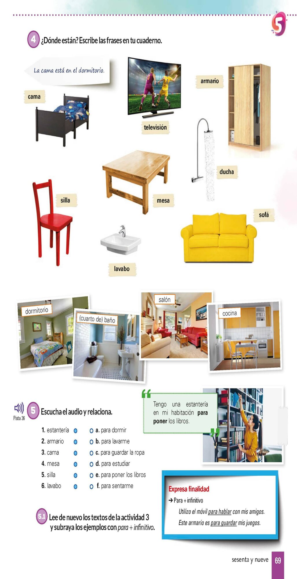 Secik E., Martin de Santa Olalla A., Santana Negrin L. "Que guay! A1.1 Libro del alumno + Cuaderno de Actividades + Audio Descargable" мелованная - фото №7