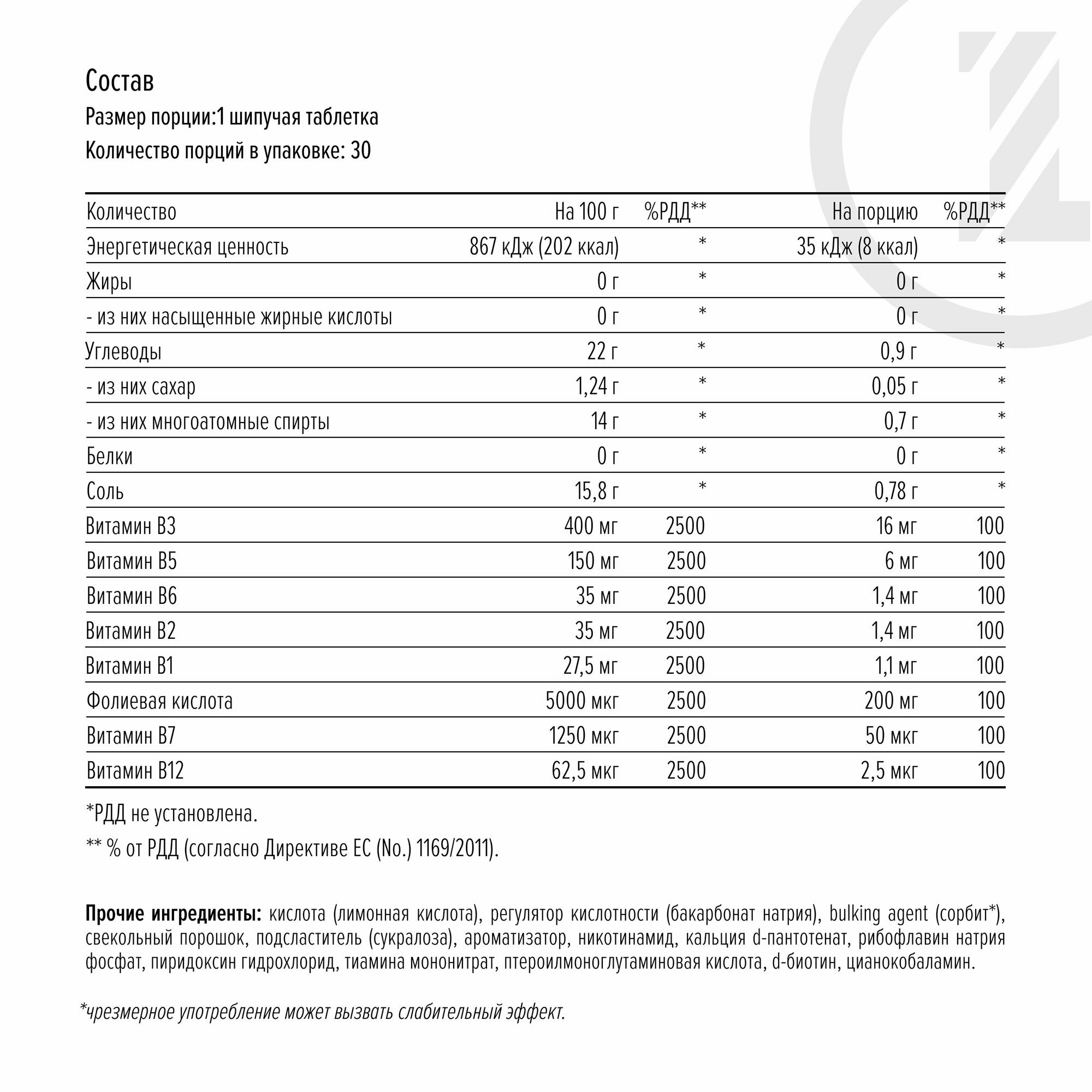 Комплекс витаминов группы B Maxler B-Complex шипучие таблетки (3х20)г Гранат