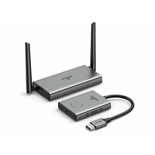 Сплиттер Ugreen CM506 Wireless HDMI Extender (Transmitter + Receiver) Grey 50633